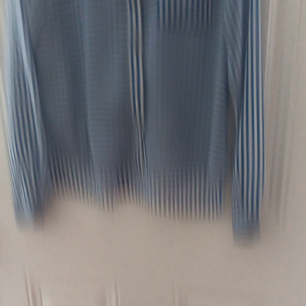 Topshop Blue and White Striped Blouse